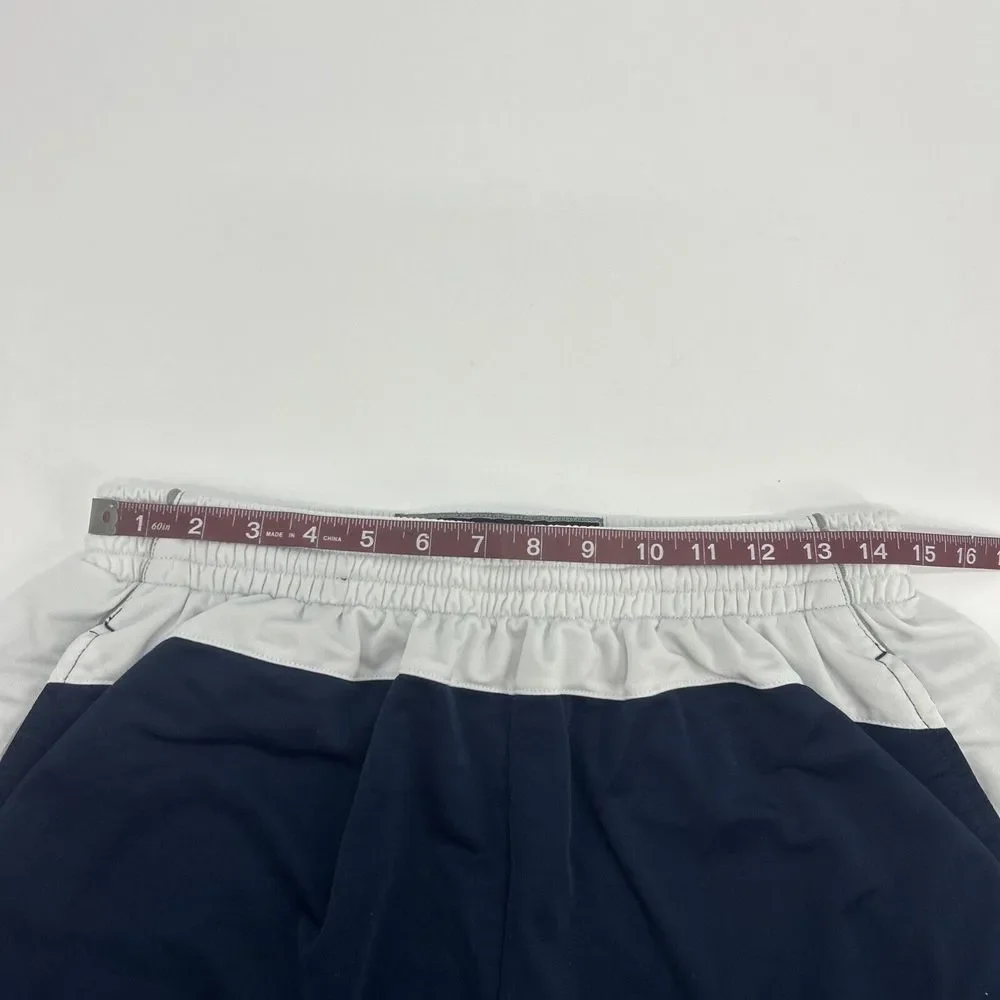 Nike Basketball Sweatpants Men's XL‎ Blue White Ankle Zip Elastic Waist Y2K